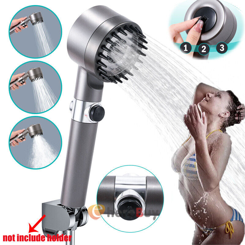 Filtered Shower Head with Handheld, High Pressure Water Flow and Multiple Spray