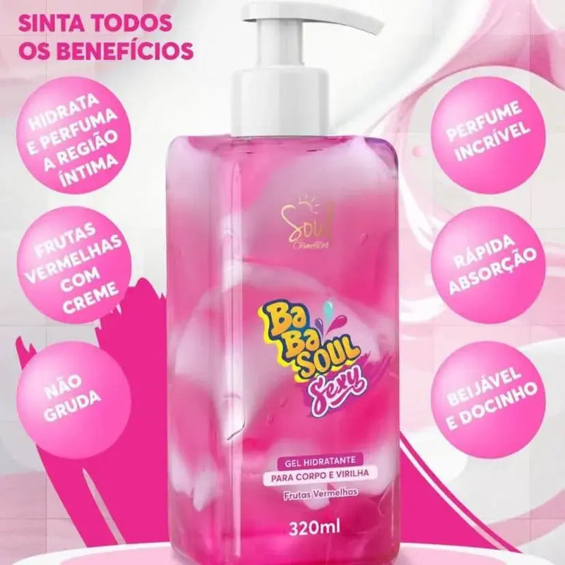 Babasoul Sexy Hidratante Beijável 320ml Soul Cosméticos