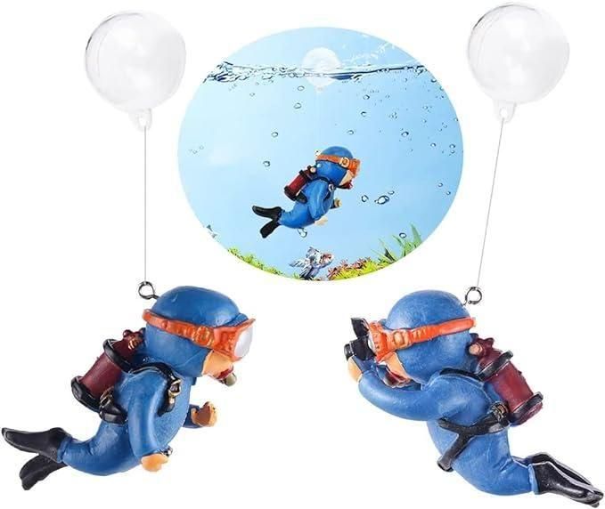 Floating Aquarium Divers Cartoon - 5 Pieces