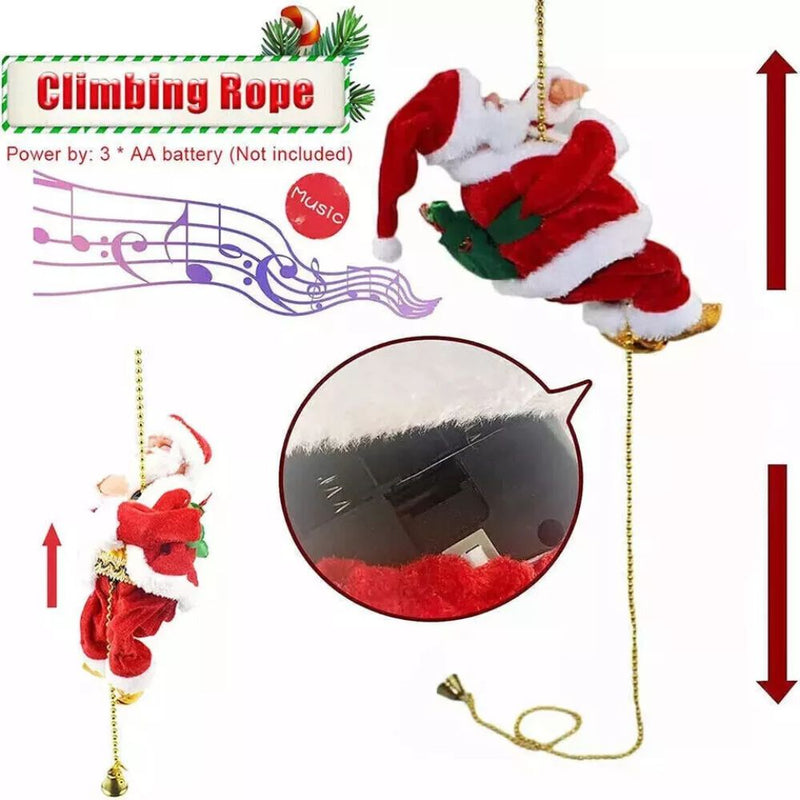 Rope Climbing Santa Claus -  Electric Toy