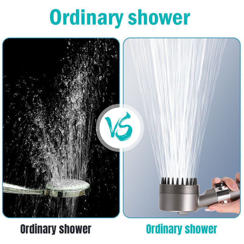 Filtered Shower Head with Handheld, High Pressure Water Flow and Multiple Spray