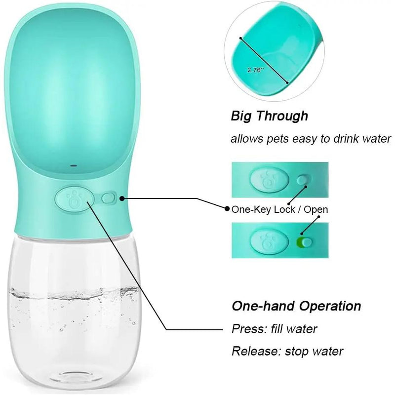 Pet Dog Water Bottle Portable Drinking Feeder for Dogs Cat Outdoor Travel Water Feeding Puppy Water Dispenser Pet Supplies Does not apply